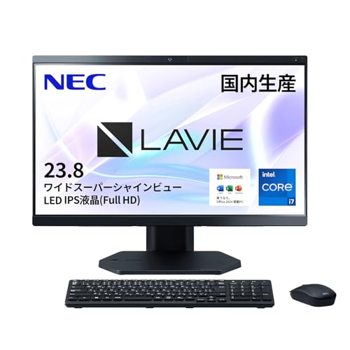 NEC LAVIE �������Y �f�X�N�g�b�v�p�\�R�� 26�t LAVIE Direct A23 23.8�^ �C���e��R Core? i7-1355U �v���Z�b�T�[ 32GB 1TB SSD MS Office 2024���� �u���b�N DVD�X�[�p�[�}���`�h��