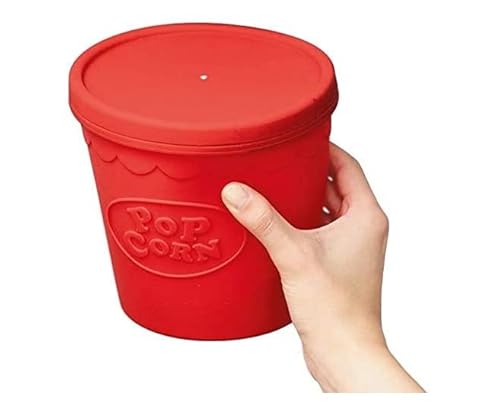 Balde Pipoca Pipoqueira Para Microondas Em Silicone Sem Óleo
