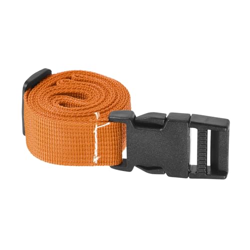 Image of M METERXITY 1 Pack Luggage Straps- Travel Baggage Accessories Adjustable Suitcase Belt with Quick Release Buckle, Apply to Travel (2 Meters, Orange)