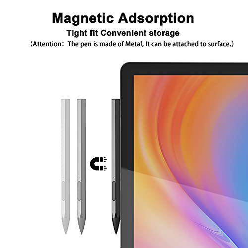 Stylus For Surface, Magnetic Stylus Pens For Surface Pro Fine Point 1.7Mm, 4096 Pressure Sensitivity, Rechargeable, Tilt & Palm Rejection For Surface Pro X/7/6/5/4/3/Go/Laptop/Studio/Book #TOP6
