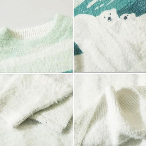 Pull décontracté pour hommes à motif ours polaire chic pour le quotidien - 3