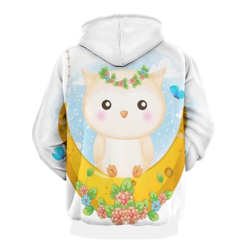 Sweatshirt Pull Hibou UMENG - Finis les Pulls Inconfortables Taille S Unisexe - 3