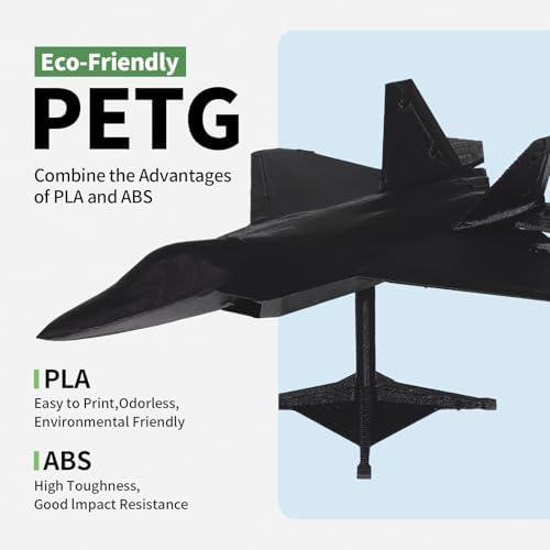 블랙 PETG 필라멘트 1.75mm 1kg (2.2lb), 3D 프린터 필라멘트 — 사진 2