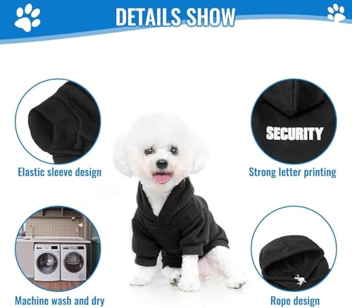 BINGPET Hunde Hoodie Sweatshirt,Weicher und Komfortabler Fleece-Pullover für Kleine und Große Hunde, Premium-Qualität, Geeignet für Alle Hunderassen, Haustierkleidung