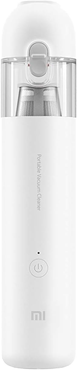 Xiaomi Mi Vacuum Cleaner Mini, Portable, 30-Minute Long Battery Life, Brushless Motor, One-Touch dust Disposal, White
