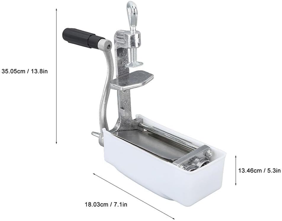 Manual Rolling Meat Tenderizer Machine, Hand Crank Meat Tenderizer Attachment, Commercial Aluminum Tenderizer Tool