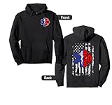 EMT Firefighter Shirt Firefighter Two Sided EMS Gift Pullover Hoodie