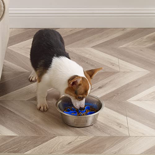 Outward Hound Stainless Steel Fun Feeder Slo Bowl - Slow Feeder Dog Bowl #TOP6