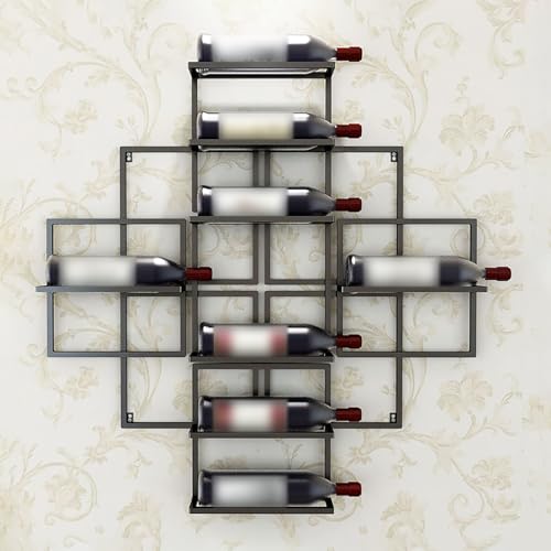 Étagère de rangement murale pour bouteilles de vin solide pour optimiser l'espace