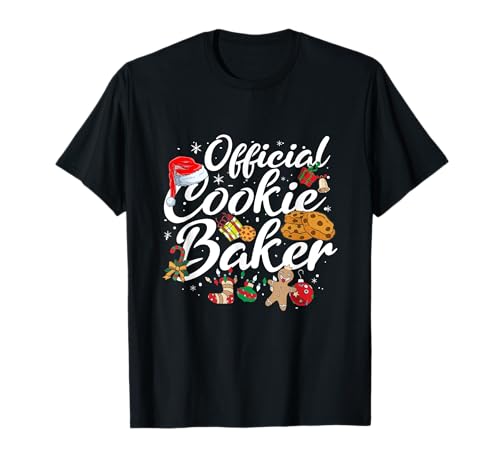 Official Cookie Baker Funny Christmas Couples Matching T-Shirt