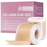 CUEMOON Fogli di cicatrice in silicone, 4 x 150 cm, nastro in silicone Scar Tape per sezione C, operazioni, ustioni, cheloidi e acne, traspirante, impermeabile