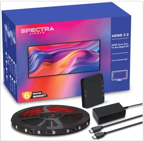 Image of HDMI Sync Box 2.0 - TV LED Backlight for 75-85 inch TVs with PC, Screen Sync. Enhance Your TV, Gaming, Music and Entertainment Experience. (75-85 inch)