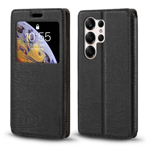 Shantime Window Leather Case for Doogee Note 56X Lite 4G - Black