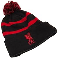 Liverpool FC Adultos Unisex Gorro Esquí - Negro/Rojo, One Size