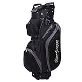 MACGREGOR Golf Cooler 14-Divider Top Cart Bag with Removable Insulated Cooler Black/Grey