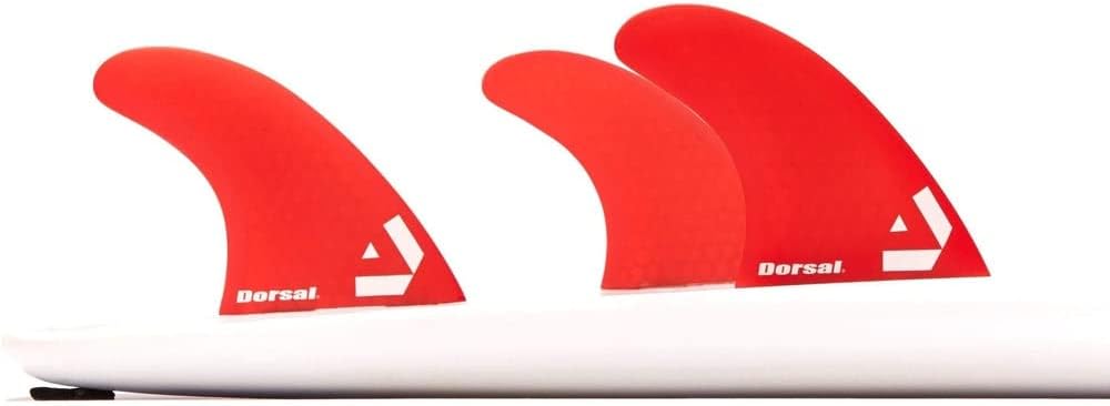 DORSAL Surfboard Fins Thruster 3 Set Futures Compatible with Honeycomb Hexcore