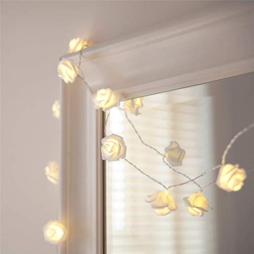 Preisvergleich Produktbild DUOBANGS Lichterkette Weihnachtsbaum Lichterkette Sterne Innenschlafzimmer mit Lichterketten Wall Fairy Lights Schlafzimmer Lichterketten Für Schlafzimmer White
