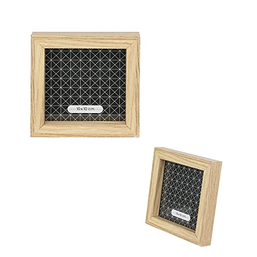 THE HOME DECO FACTORY CMHD4691 Set van 8 Marcos foto's, Noir/Blanc/Marron, 22,2 x 2 x 27,3 cm - Image 7