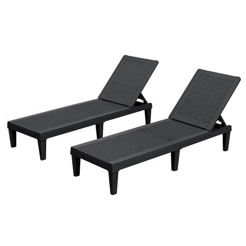 Homall Outdoor Lounge Chairs Set of 2