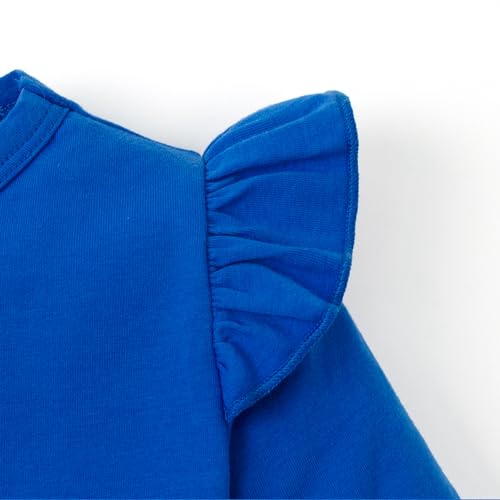 LYSMuch 1-7T Toddler Baby Girls Blouse Long Sleeve Ruffle Shirt Solid Top Clothes4