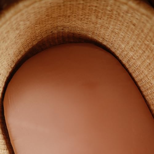 Image of mushie Extra Soft Muslin Fitted MINI Crib Sheet | 24 inchx 38 inch (Pale Taupe)