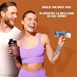 CLIF BUILDERS Low Sugar Protein Bars, 12 pack of 56g bars, 16g Protein, 5g Sugar, No Artificial Sweeteners, Peanut Butter Chocolate Flavour, High Protein Snack, Prepared in Canada