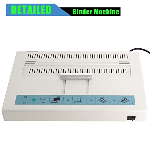 Piwerod 110V Thermal Binding Machine 1-50Mm Binding Thickness A3 A4 A5 Book Envelope Electric Metal Thermal Binder Stapling Thickness 480 Sheets #TOP3
