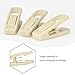 Tinfol Velvet Hanger Clips, 24 Pack Beige Pants Velvet Clips, Premium Large Opening Clothes Pin, Strong Finger Flocked Clip Perfect for Use with Slim-line Clothes Hangers
