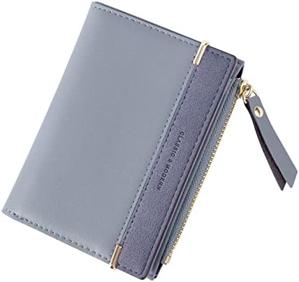 HuaJiao Ladies Purse Wallet, PU Leather Wallet Ladies Zipper Wallet Multifunction Ladies Bifold Wallets Credit Card Holder Wallet for Women Girls