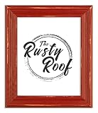 The Rusty Roof-Distressed Lucy Colonial Red-Solid Wood Picture Frame-8x10