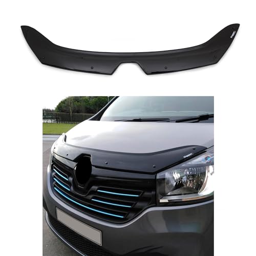 BMY Hood Deflector for Renault Trafic 2014-2019, Bug Shield, Black