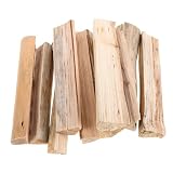 LAPYAPPE 10 Pezzi Legna da Ardere di Cedro Essiccata 22 Cm, Ceppi Naturali per Caminetti, Bracieri da Esterno e Forni Pizza, Legna da Ardere Decorativa per Uso Domestico e Campeggio