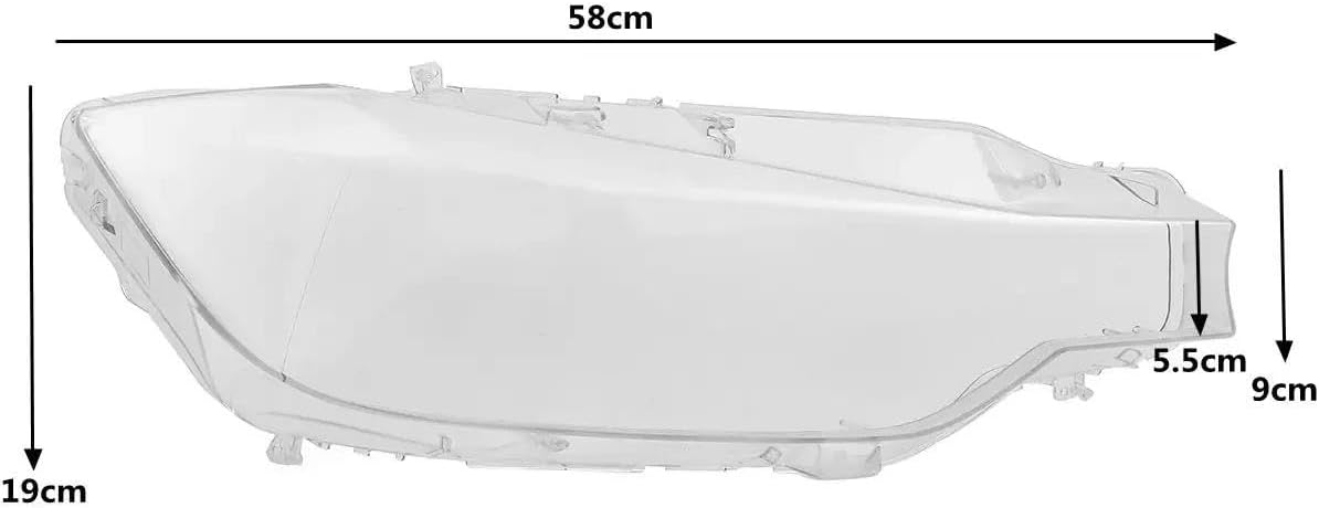 Car Lamp Hoods Left/Right Headlight Cover For BMW 3 Series F30 F31 F35 320 328 2013-2015 Transparent Housing Front Headlights Lens Shell Car Headlight Cover