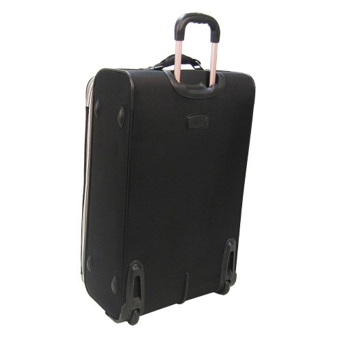 Olympia Luggage Hamburg 3-Piece Luggage Set,Black,One Size #TOP3