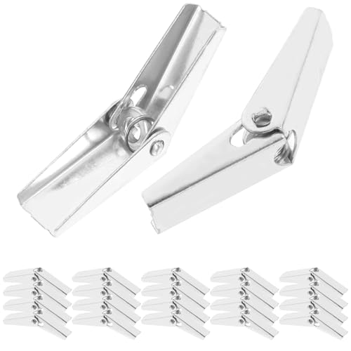 TOYZFRIENDY 24 Piezas Anclajes de Pared con Alas Tornillos de Expansión para Placas de Yeso y Tabiques Huecos Tornillos de Acero Carbono Resistentes para Montaje Seguro Paredes Huecas