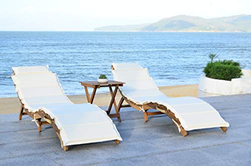 Safavieh 3 Piece Outdoor Collection Pacifica Lounge Set
