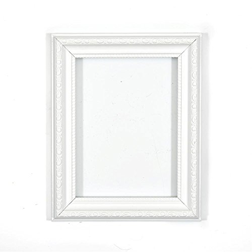 Paintings Frames Marco Cuadrado para Fotos o pósteres con Tablero DM, Listo para Colgar, con una lámina de plexiglás irrompible de estireno de Alta claridad, Color Blanco, 30,5 x 30,5 cm