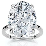 P3 POMPEII3 Pompeii Certified 5.08CT Oval Diamond Hidden Halo Engagement Ring 14k Gold Lab Grown - Size 5 (F/G,VS1-VS2)