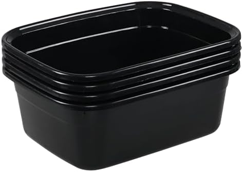 Amazon.com: Xeabia 14 Quart Rectangular Plastic Washing Basins, Plastic ...