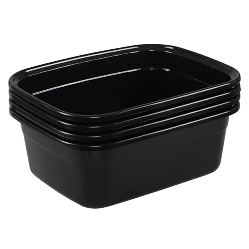 Xeabia 14-Quart Plastic Washing Basins, 4-Pack