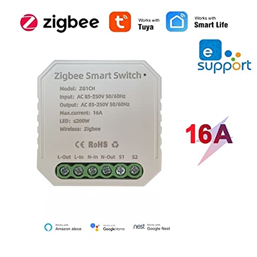 MHCOZY Zigbee Switch Controller Module,Mini 1 Gang 1/2 way,DIY Smart Light Switch,Works with Ewelink Tuya Zigbee hub - Image 2