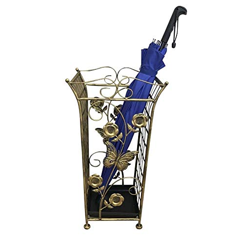 Support de parapluie carré en bronze avec structure stable et gain de place - 2