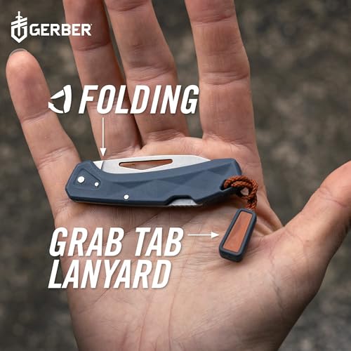 Gerber Gear LST Mini - Lightweight Folding Pocket Knife for Hiking, Camping - EDC Tool - Durable Stainless Steel Blade - Blue - Image 5