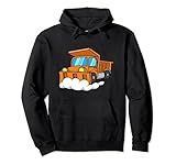 Schneepflug Truck LKW Schneeräumung Schneeräumfahrzeug Pullover Hoodie