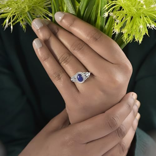Sechi Lapis Lazuli Stone Ring 925 Sterling Silver Statement Ring For Women Handmade Rings Gemstone Christmas Promise Ring Gift For Her2