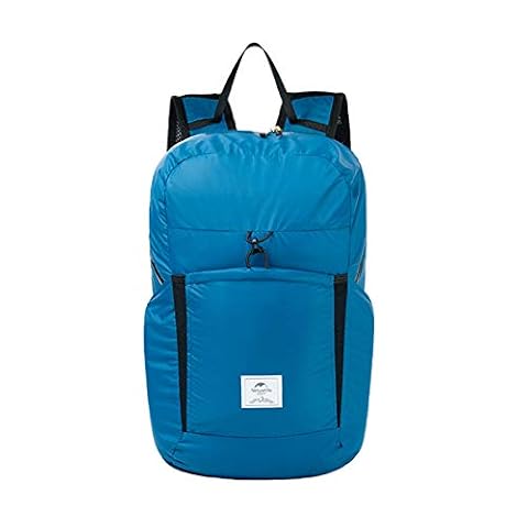 Naturehike Ultralekki Składany Wodoodporny Plecak z Tkaniny Nylonowej 30D, Torba na Piesze Wędrówki, Kemping lub do Zabrania w Podróż (Niebieski 25L)