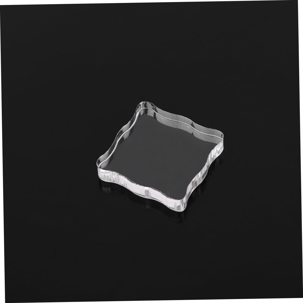 TEHAUX 2pcs Square Lace Stamp Blocks Acrylic Stamping Plate Stamp Accessory Stamping Tool for Scrapbooking Crafts