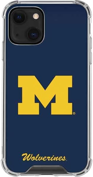 Skinit Clear Phone Case Compatible with iPhone 13 Mini - Officially Licensed University of Michigan M Logo Design