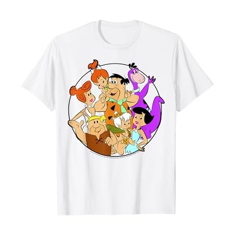 The Flintstones Group Shot Circle T-Shirt Cover