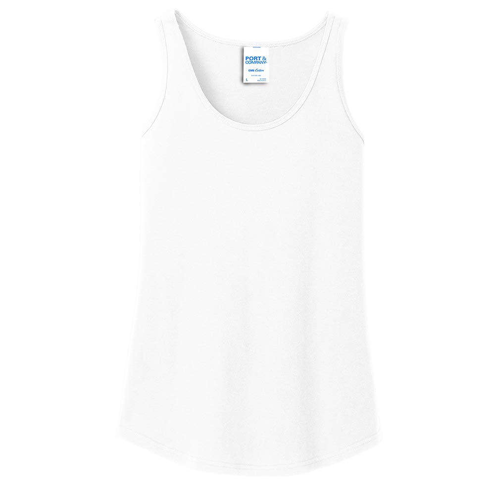 Ladies Big Size Port & Company Core Cotton Tank Top T-Shirt